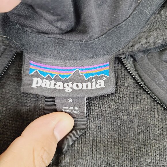 Patagonia Men's Black Better Half Zip Long Sleeve Pullover Sweater Size S - Picture 6 of 8
